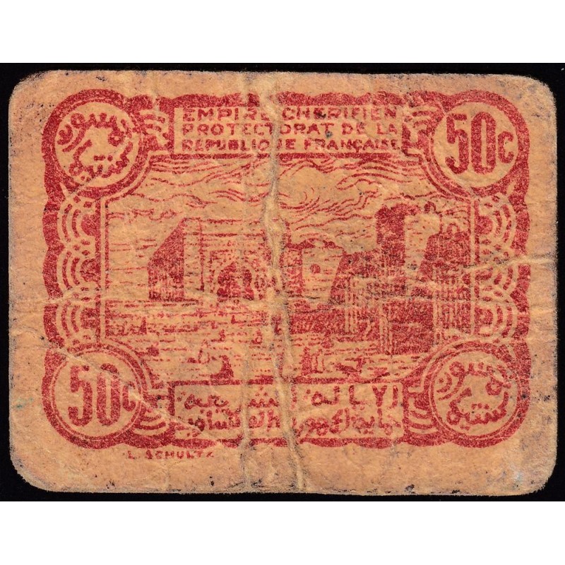 Maroc - Pick 41 - 50 centimes - 06/04/1944 - Etat : B