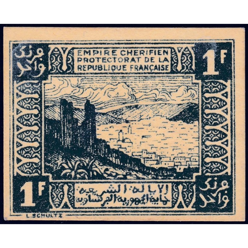 Maroc - Pick 42 - 1 franc - 06/04/1944 - Etat : pr.NEUF