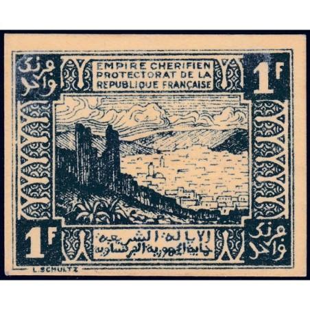 Maroc - Pick 42 - 1 franc - 06/04/1944 - Etat : pr.NEUF