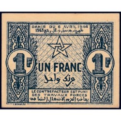 Maroc - Pick 42 - 1 franc - 06/04/1944 - Etat : pr.NEUF