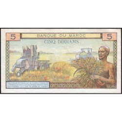 Maroc - Pick 53a - 5 dirhams - Série K.2 - 1960 - Etat : TTB