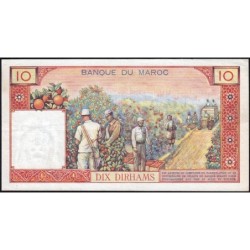 Maroc - Pick 54a - 10 dirhams - Série Z.2 - 1960 - Etat : TTB