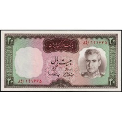 Iran - Pick 84 - 20 rials - Série 89 - 1969 - Etat : pr.NEUF