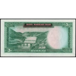Iran - Pick 85a - 50 rials - Série 179 - 1969 - Etat : SPL+