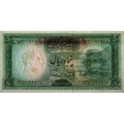Iran - Pick 85a - 50 rials - Série 179 - 1969 - Etat : SPL+