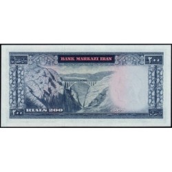 Iran - Pick 87a - 200 rials - Série 69 - 1969 - Etat : NEUF