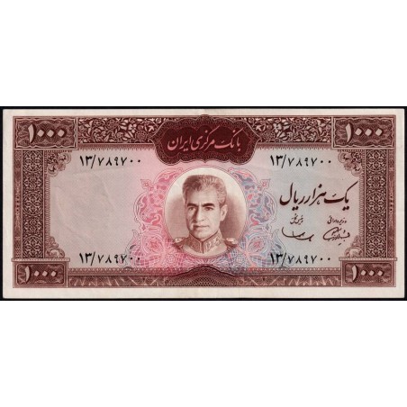 Iran - Pick 89 - 1'000 rials - Série 13 - 1969 - Etat : SUP+ à SPL