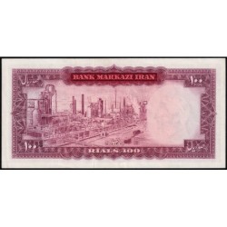 Iran - Pick 91a - 100 rials - Série 194 - 1971 - Etat : SUP