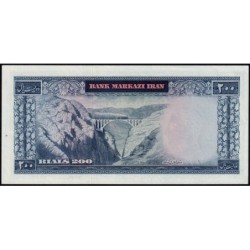 Iran - Pick 92a - 200 rials - Série 88 - 1971 - Etat : SPL+