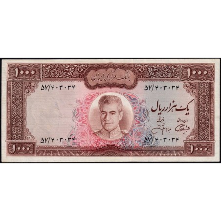 Iran - Pick 94c - 1'000 rials - Série 57 - 1971 - Etat : TTB