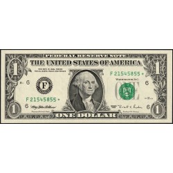 Etats Unis - Pick 496a_2r (remplacement) - 1 dollar - Série F * - 1995 - Atlanta - Etat : NEUF