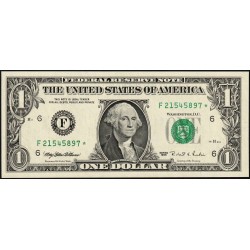 Etats Unis - Pick 496a_2r (remplacement) - 1 dollar - Série F * - 1995 - Atlanta - Etat : NEUF