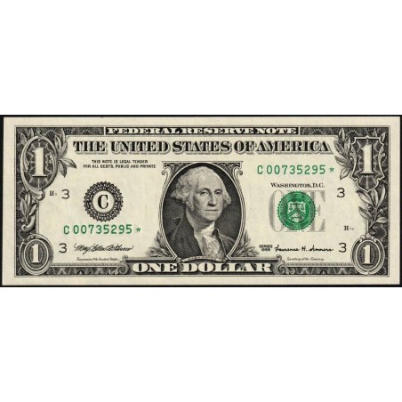 Etats Unis - Pick 504_1r (remplac.) - 1 dollar - Série C * - 1999 - Philadelphie - Etat : pr.NEUF