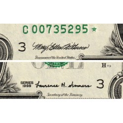 Etats Unis - Pick 504_1r (remplac.) - 1 dollar - Série C * - 1999 - Philadelphie - Etat : pr.NEUF