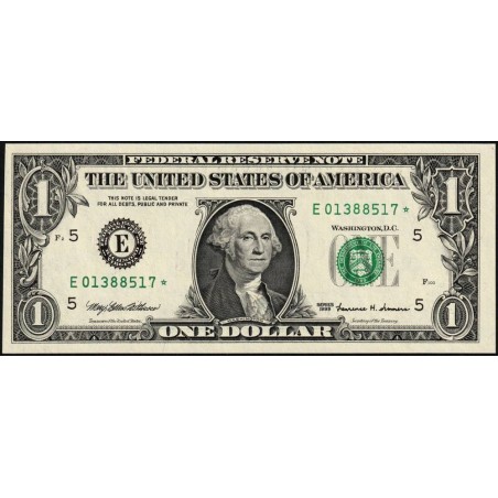 Etats Unis - Pick 504_1r (remplacement) - 1 dollar - Série E * - 1999 - Richmond - Etat : NEUF