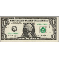 Etats Unis - Pick 509_2r (remplacement) - 1 dollar - Série G * - 2001 - Chicago - Etat : pr.NEUF