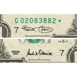 Etats Unis - Pick 509_2r (remplacement) - 1 dollar - Série G * - 2001 - Chicago - Etat : pr.NEUF