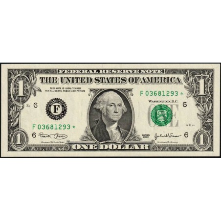 Etats Unis - Pick 515a_2r (remplacement) - 1 dollar - Série F * - 2003 - Atlanta - Etat : NEUF