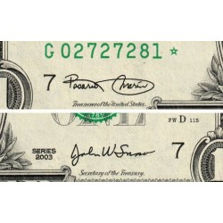 Etats Unis - Pick 515a_2r (remplacement) - 1 dollar - Série G * - 2003 - Chicago - Etat : NEUF