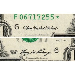 Etats Unis - Pick 523a_2r (remplacement) - 1 dollar - Série F * - 2006 - Atlanta - Etat : NEUF