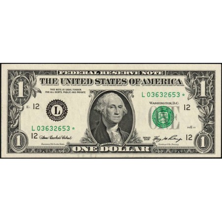 Etats Unis - Pick 523a_2r (remplac.) - 1 dollar - Série L * - 2006 - San Francisco - Etat : pr.NEUF