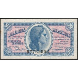 Espagne - Pick 93 - 50 centimos - 1937 - Série B - Etat : pr.NEUF