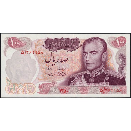 Iran - Pick 98 - 100 rials - Série 5 - 1971 - Commémoratif - Etat : NEUF