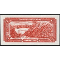 Iran - Pick 100a_2 - 20 rials - Série 95 - 1974 - Etat : NEUF