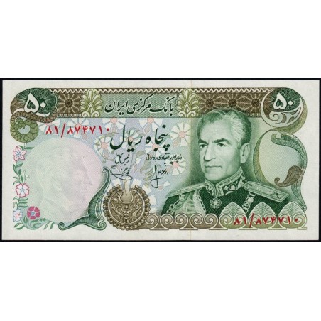 Iran - Pick 101b - 50 rials - Série 81 - 1976 - Etat : NEUF