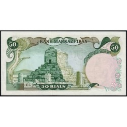Iran - Pick 101c - 50 rials - Série 167 - 1976 - Etat : SPL