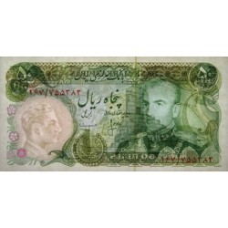 Iran - Pick 101c - 50 rials - Série 167 - 1976 - Etat : SPL