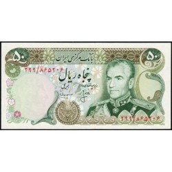 Iran - Pick 101c - 50 rials - Série 299 - 1976 - Etat : NEUF