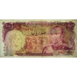 Iran - Pick 102a - 100 rials - Série 46 - 1974 - Etat : TTB+