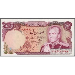Iran - Pick 102b - 100 rials - Série 114 - 1976 - Etat : NEUF