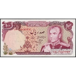 Iran - Pick 102b - 100 rials - Série 140 - 1976 - Etat : SPL+