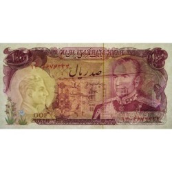 Iran - Pick 102b - 100 rials - Série 140 - 1976 - Etat : SPL+