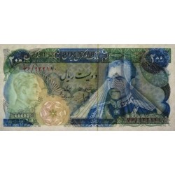 Iran - Pick 103b - 200 rials - Série 78 - 1975 - Etat : SPL