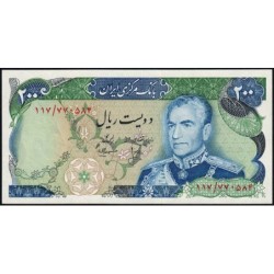 Iran - Pick 103c - 200 rials - Série 117 - 1976 - Etat : NEUF