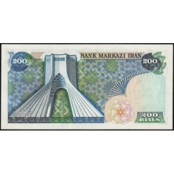 Iran - Pick 103c - 200 rials - Série 117 - 1976 - Etat : NEUF
