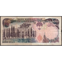 Iran - Pick 106b - 5'000 rials - Série 49 - 1976 - Etat : TB