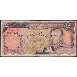 Iran - Pick 106c - 5'000 rials - Série 6/1 - 1977 - Etat : B