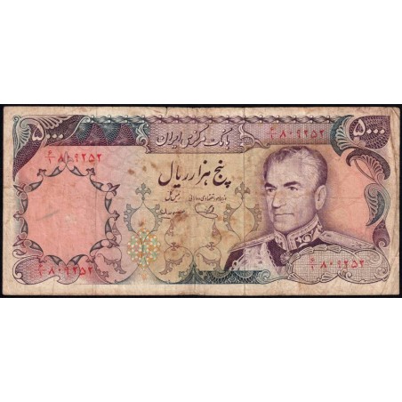 Iran - Pick 106c - 5'000 rials - Série 6/1 - 1977 - Etat : B
