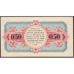 Annecy - Pirot 10-7 - 50 centimes - Série 327 - 26/04/1916 - Etat : SPL