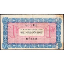 Annecy - Pirot 10-12 - 1 franc - R. 2e Série 210 - 24/10/1917 - Etat : TB+
