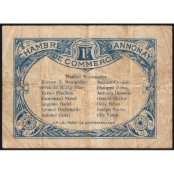 Annonay - Pirot 11-8 - 1 franc - Série 139 - 31/08/1914 - Etat : TB-