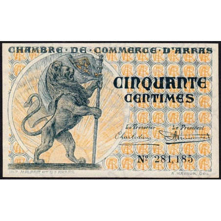Arras - Pirot 13-4 - 50 centimes - Sans date - Etat : SPL+