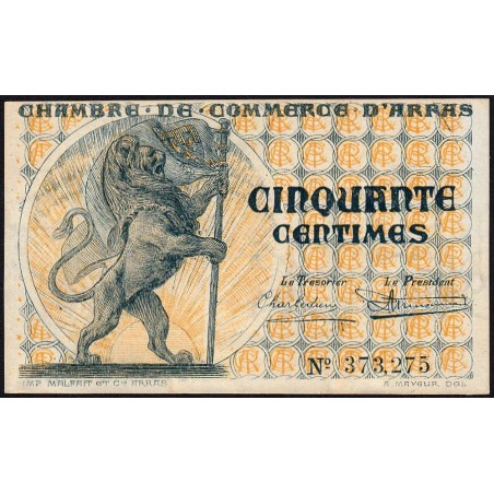 Arras - Pirot 13-4 - 50 centimes - Sans date - Etat : SPL+
