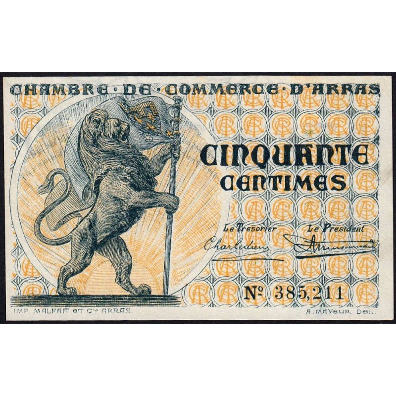 Arras - Pirot 13-4 - 50 centimes - Sans date - Etat : SPL