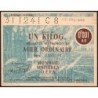 1 kg acier ordinaire - 31/12/1941 - C 8 - Non endossé - Série OJA - Etat : SPL