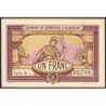 Aubenas - Pirot 14-2 - 1 franc - Série 2 - 19/12/1921 - Etat : SUP